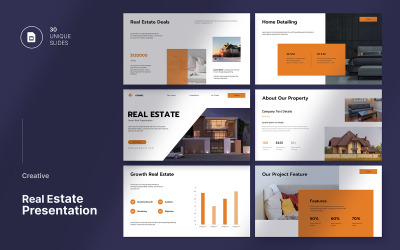 Modello di presentazione Googleslide immobiliare