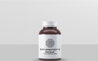 Мокап бутылки с добавкой