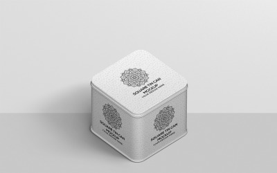 Tin Can - Square Tin Can Mockup