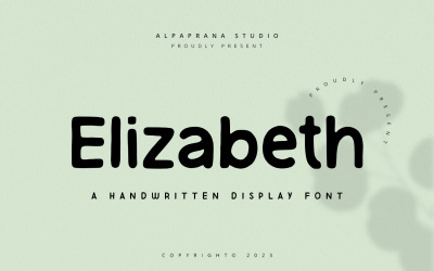Elizabeth - handskrivet teckensnitt