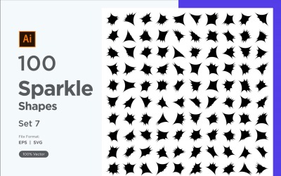 Sparkling form symbol skylt Set 100-V-7