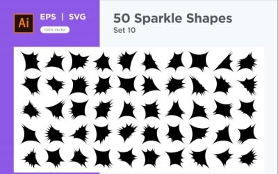 Sparkling form symbol skylt Set 50-V-10