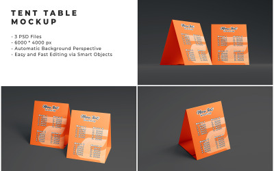 Tent Table Mockup Template
