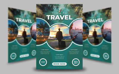 Time to Travel Flyer Template 2