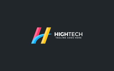Branding H-logo-ontwerp voor het bedrijfsleven