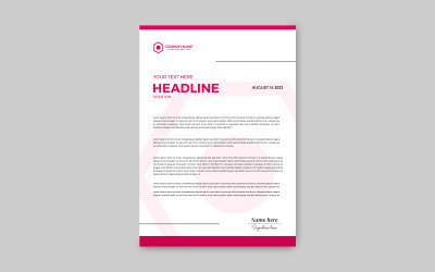 Letterhead easily design illustration