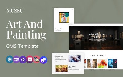MUZUE - 艺术和雕塑画廊 Wordpress Elementor 主题