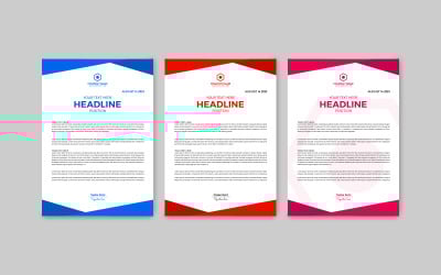 Professional Vector Letterhead easily pack