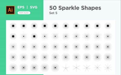 Sparkling form symbol skylt Set 50-V3-5