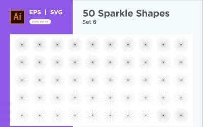 Sparkling form symbol skylt Set 50-V3-6