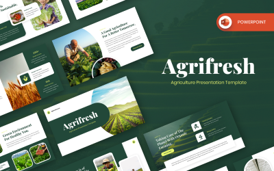 Agrifresh - Tarım PowerPoint sunum şablonları