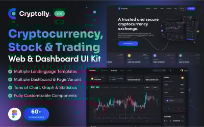 Cryptolly - Kit interfaccia utente Web e dashboard di criptovaluta