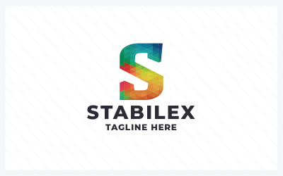 Modèle de logo Stabilex Lettre S Pro