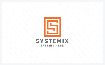 Modelo de logotipo Systemix Letter S Pro
