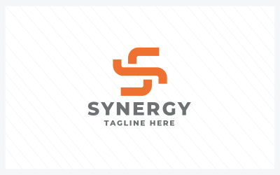 Plantilla de logotipo Synergy Work Letter S Pro