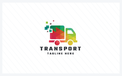 Шаблон логотипу Transport Pro