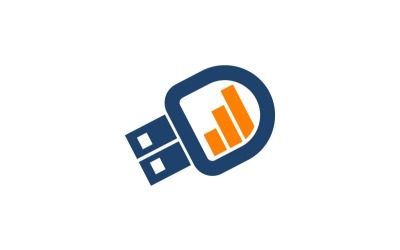 Šablona loga Business Flashdisk Start Up