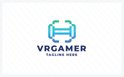 VR Gamer Pro Logo Şablonu
