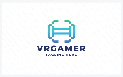 VR Gamer Pro-Logo-Vorlage
