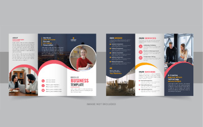 Biznesowy układ broszury Trifold