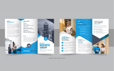 Creative tri fold business brochure design