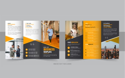 Creative trifold business brochure design