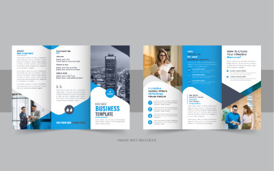 Design creativo della brochure aziendale ripiegabile