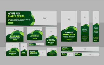 Modern natur webb banner mall design
