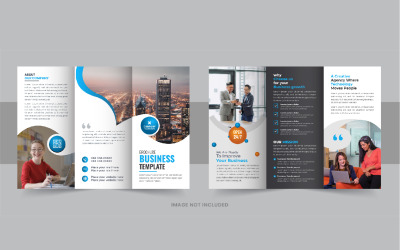 Modern tri fold business brochure template