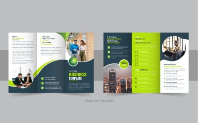 Multicolor Modern trifold business brochure template