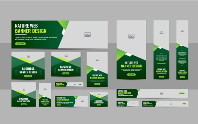 Ontwerp lay-out van de webbanner van de natuur