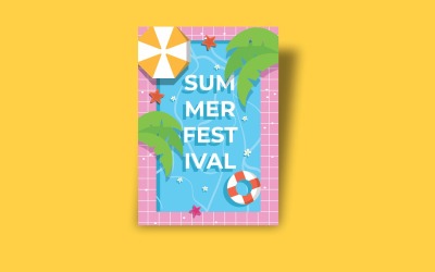 Sommerfest-Flyer-Vorlage 3
