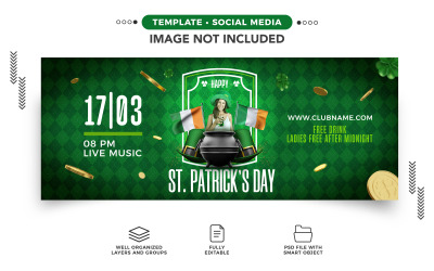 Happy St Patricks Day Sociální Media šablona