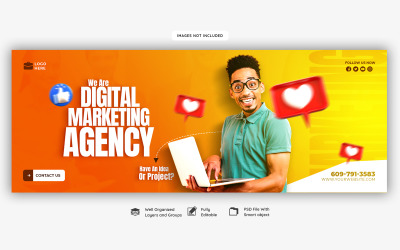 Jesteśmy agencją marketingu cyfrowego Szablon postu w mediach społecznościowych