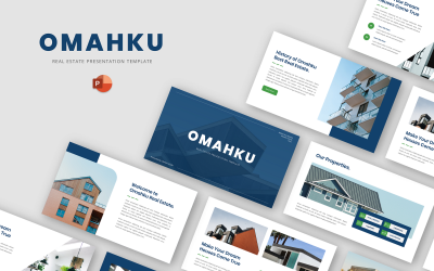 Omahku - Нерухомість Шаблон PowerPoint