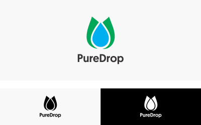 Шаблон оформлення логотипу Pure Drop