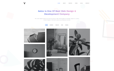 Aeizo — minimalny szablon TailwindCSS portfolio