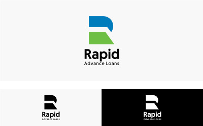 Modelo de logotipo de empréstimos de adiantamento rápido