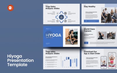 Modelo de apresentação do Hiyoga PowerPoint