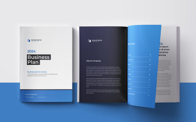 Plano de Negócios e Layout da Brochura do Plano de Negócios