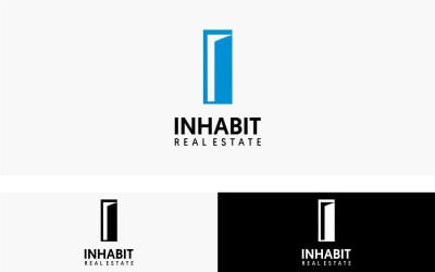 Plantilla de diseño de logotipo Inhabit Real Estate