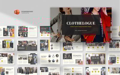Clothelogue - Modello Powerpoint per catalogo di moda