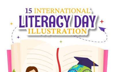 15 Ilustração do Dia Internacional da Alfabetização