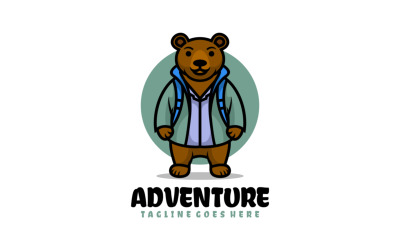 Logo de dessin animé de mascotte d&amp;#39;aventure 2