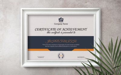 University Certificate of Achievement Template