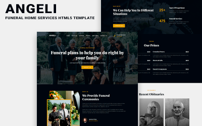 Angeli - Modello HTML5 per servizi di pompe funebri
