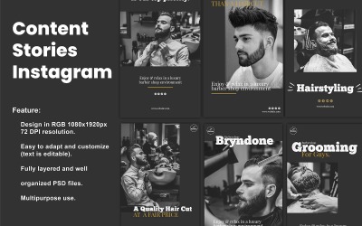Barbershop Instagram Story Template