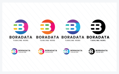 Boradata-Buchstabe B Pro-Logo