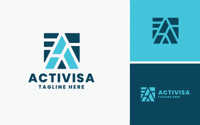 Logotipo de Activisa Letter A Pro
