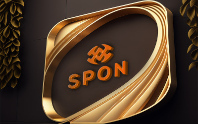 Luxury Embossed Logo Mockup | 3d Logo Mockup | Sign Logo Mockup